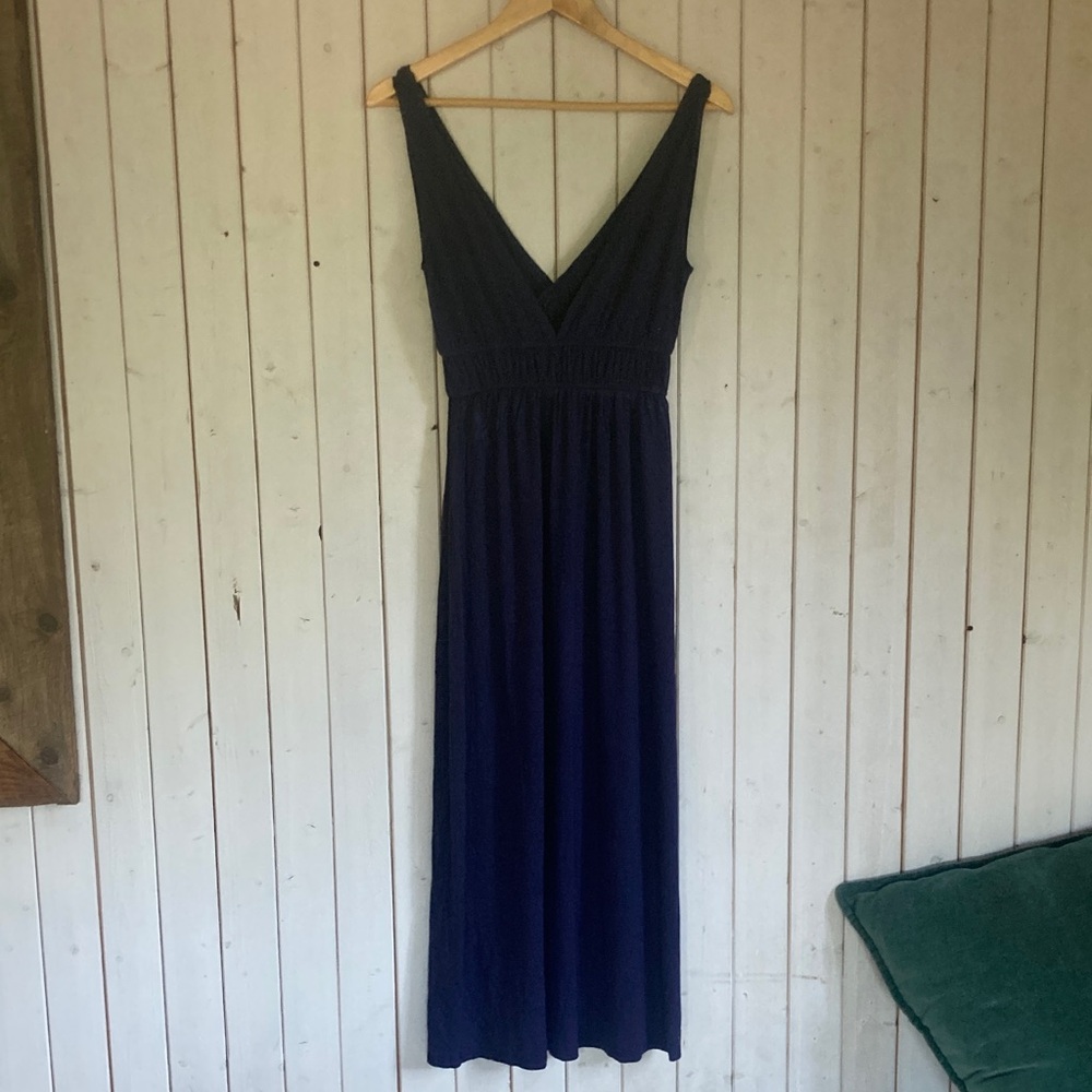 Elegant Navy Blue Maxi Dress